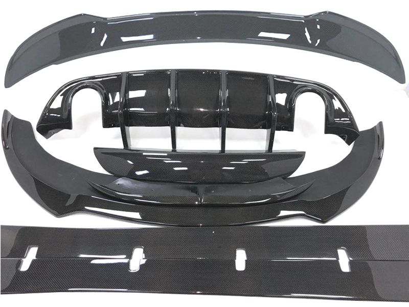 20152022 Dodge Charger Hellcat /SRT Carbon Fiber 8 Pc Bodykit Chrome